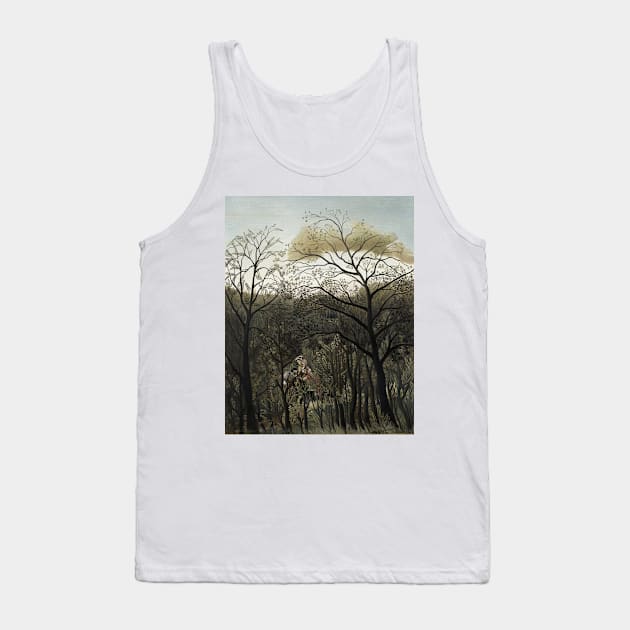 Rendezvous in the Forest by Henri Rousseau Tank Top by Classic Art Stall